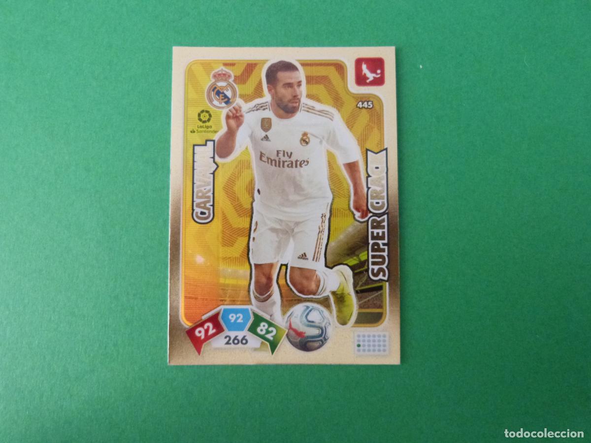 Figurine di Calcio: TRADING CARD FUTBOL CARVAJAL REAL MADRID C.F. N&ordm; 445 LIGA ADRENALYN XL 2019-2020/19-20 PANINI