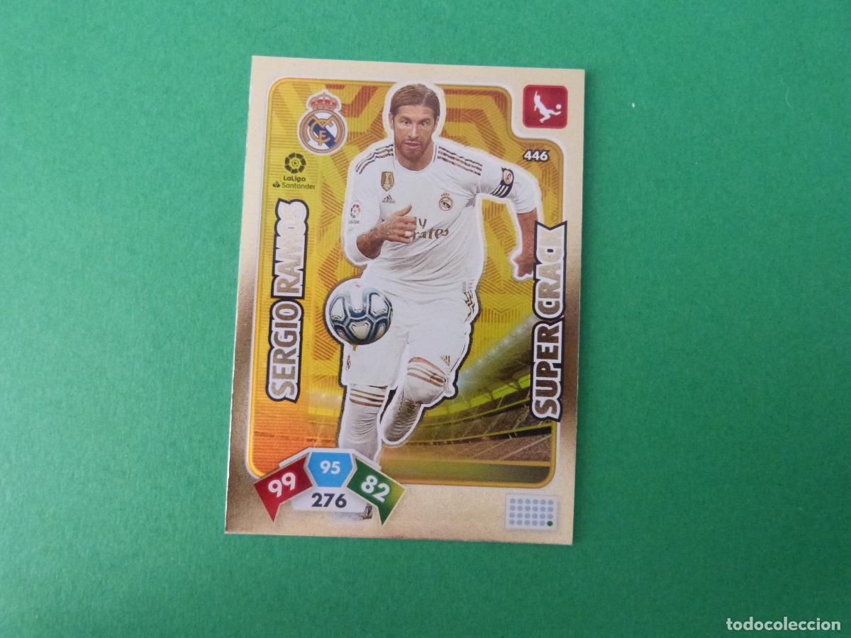 Figurine di Calcio: TRADING CARD FUTBOL SERGIO RAMOS REAL MADRID C.F. N&ordm; 446 LIGA ADRENALYN XL 2019-2020/19-20 PANINI