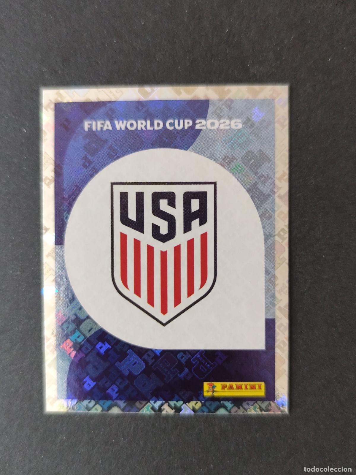 Fu&szlig;ball-Sticker: USA1 EMBLEM ESCUDO 1 ESTADOS UNIDOS USA MUNDIAL FIFA WORLD CUP 2026 STICKER PANINI SIN PEGAR