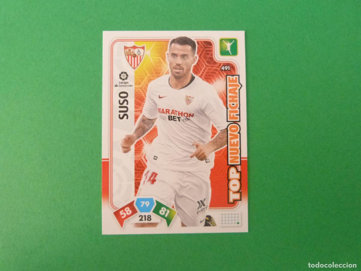 Cromos de f&uacute;tbol: TRADING CARD FUTBOL SUSO SEVILLA F.C. N&ordm; 491 LIGA ADRENALYN XL 2019-2020/19-20 PANINI