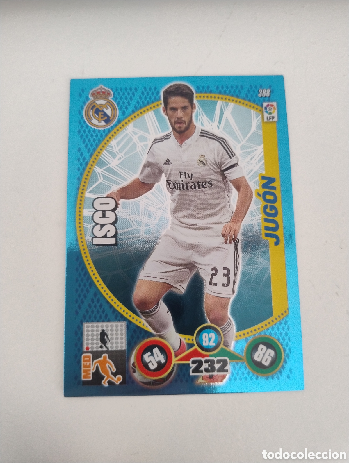 Football Stickers: 388 - Isco - Real Madrid - Adrenalyn XL Liga 2014 - 2015 Idolo