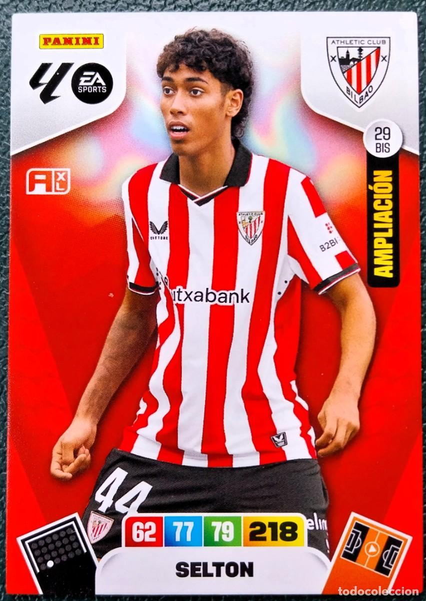 Cromos de f&uacute;tbol: 29 BIS SELTON ATHLETIC DE BILBAO AMPLIACION FICHAS ALBUM ADRENALYN XL 2025 2026 25 26