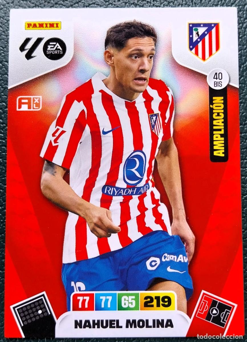 Cromos de f&uacute;tbol: 40 BIS NAHUEL MOLINA ATLETICO DE MADRID AMPLIACION FICHAS ALBUM ADRENALYN XL 2025 2026 25 26