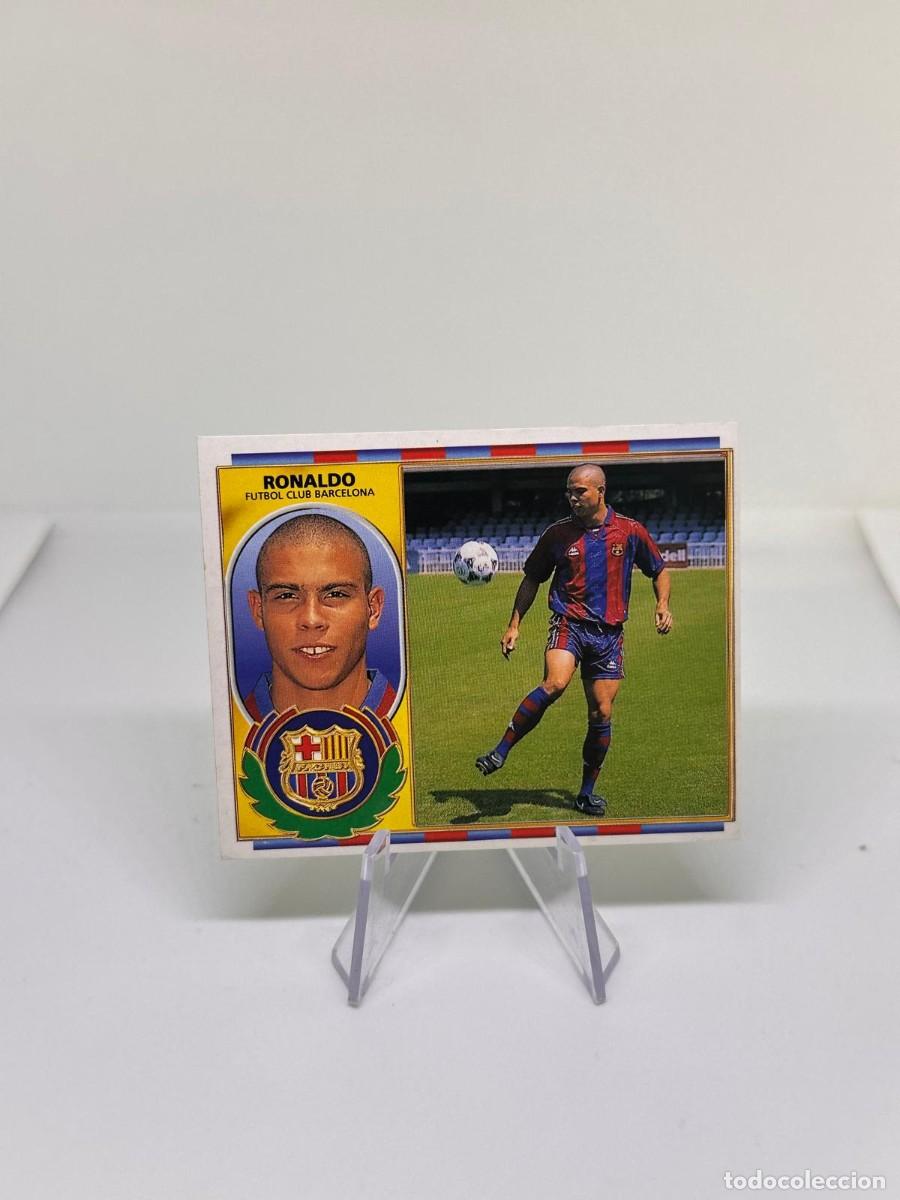 Cromos de f&uacute;tbol: Ronaldo Rookie FC Barcelona Liga Este 96 97 1996 1997 sin pegar