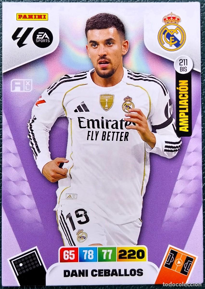 Cromos de f&uacute;tbol: 211 BIS DANI CEBALLOS REAL MADRID AMPLIACION FICHAS ALBUM ADRENALYN XL 2025 2026 25 26