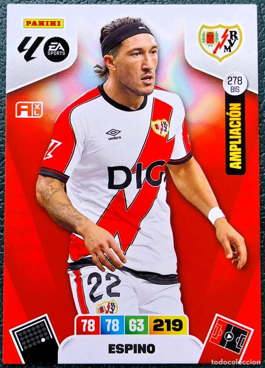 Cromos de f&uacute;tbol: 278 BIS ESPINO RAYO VALLECANO AMPLIACION FICHAS ALBUM ADRENALYN XL 2025 2026 25 26
