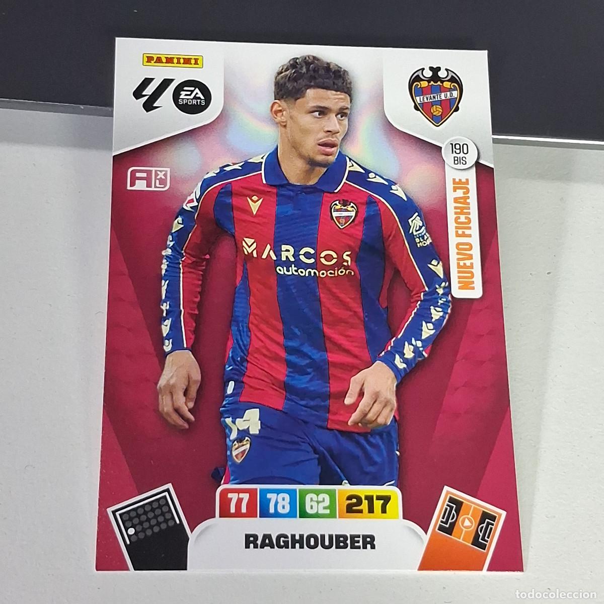 Cromos de Futebol: B53 190BIS 190 BIS RAGHOUBER LEVANTE NUEVO FICHAJE LIGA ADRENALYN XL 2025 2026 25 26 PANINI CARD