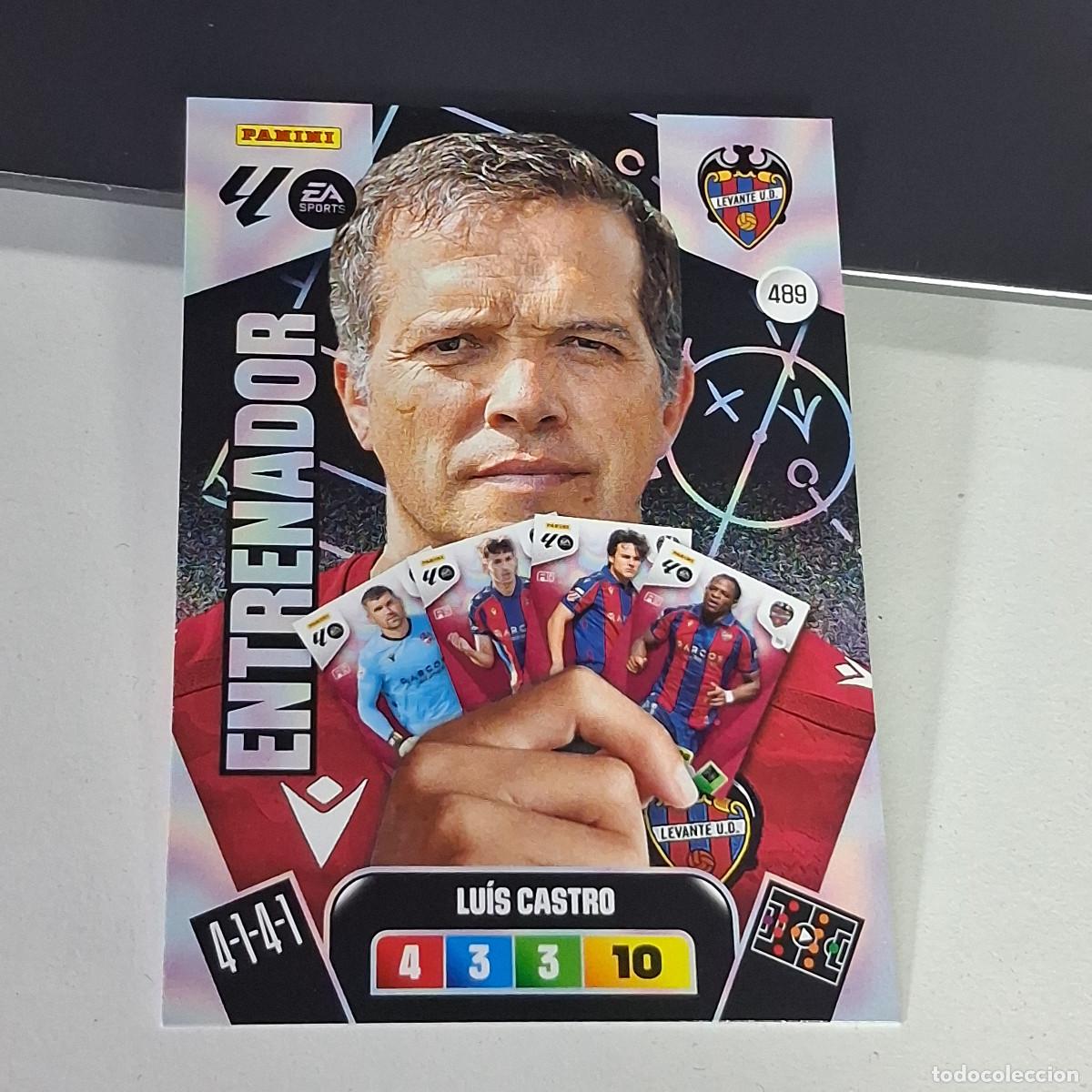 Cromos de Futebol: B53 489 LUIS CASTRO ENTRENADOR DEL LEVANTE LIGA ADRENALYN XL 2025 2026 25 26 PANINI CARD