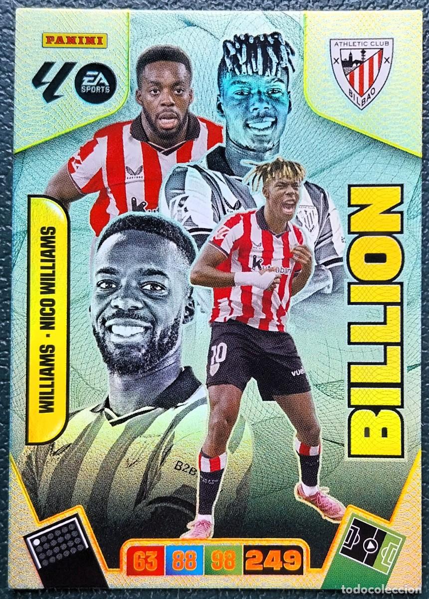 Cartes &agrave; collectionner de Football: WILLIAMS - NICO WILLIAMS ATHLETIC DE BILBAO BILLION FICHAS ALBUM ADRENALYN XL 2025 2026 25 26