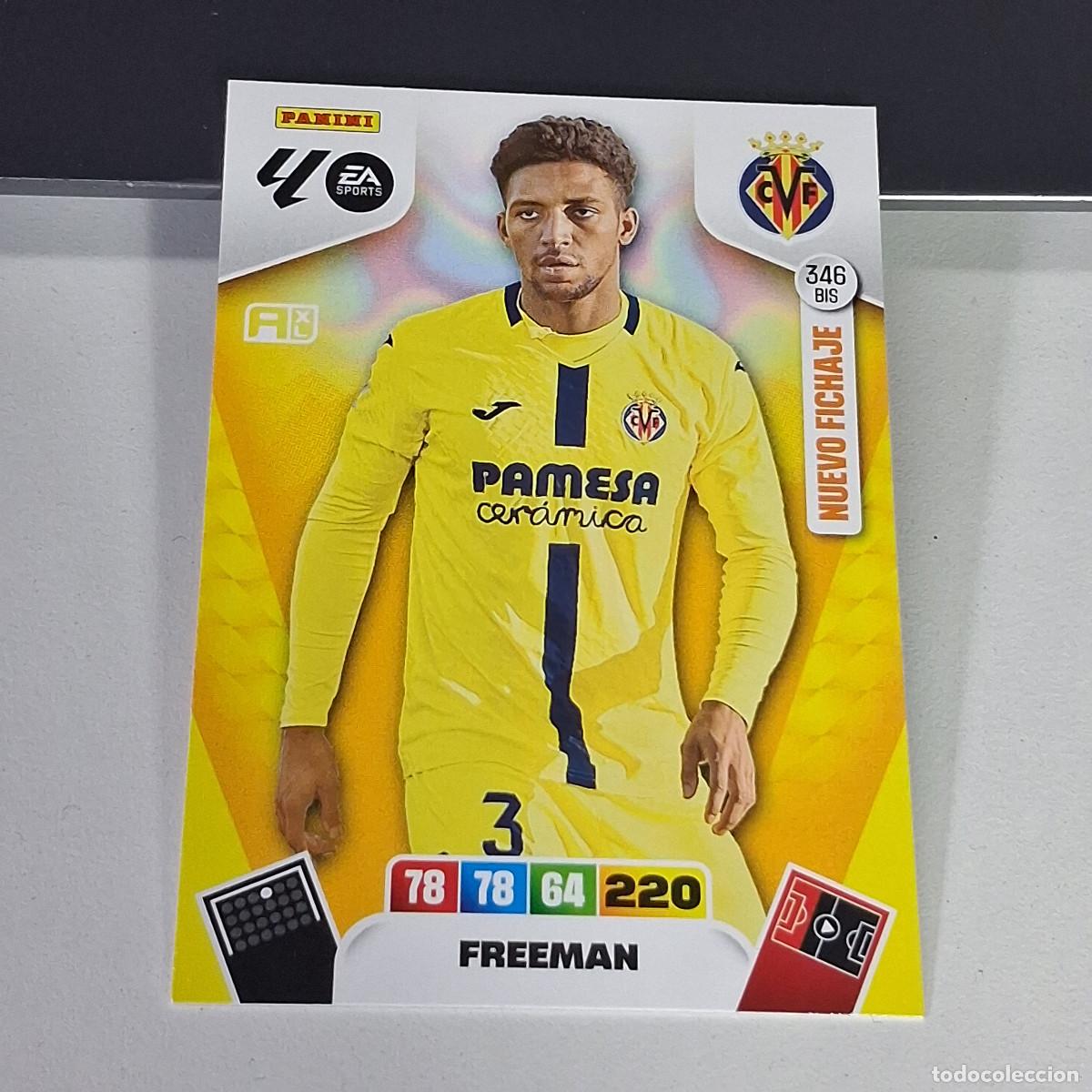 Cromos de f&uacute;tbol: B53 346BIS 346 BIS FREEMAN VILLARREAL NUEVO FICHAJE LIGA ADRENALYN XL 2025 2026 25 26 PANINI CARD