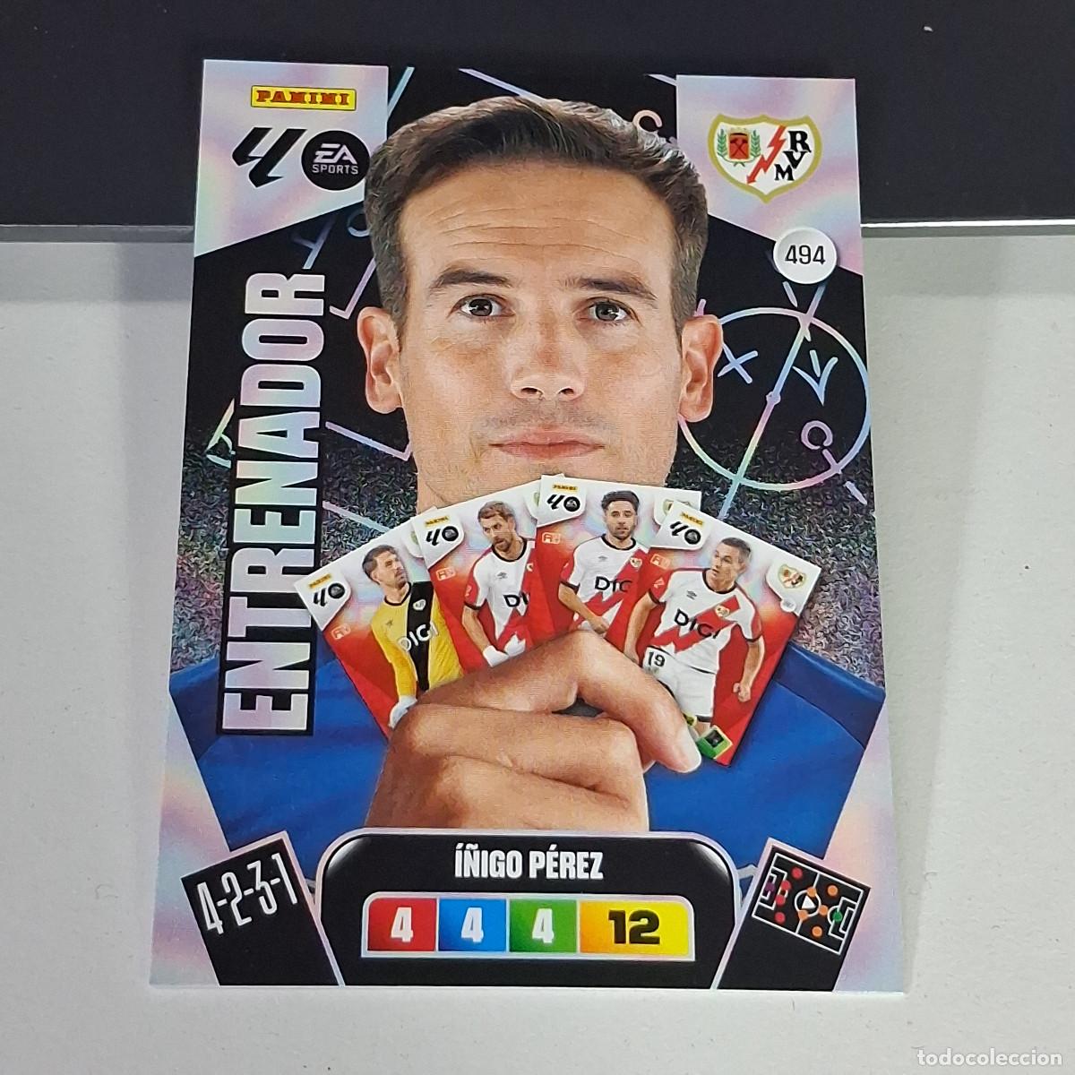 Cromos de f&uacute;tbol: B53 494 &Iacute;&Ntilde;IGO P&Eacute;REZ ENTRENADOR DEL RAYO VALLECANO LIGA ADRENALYN XL 2025 2026 25 26 PANINI