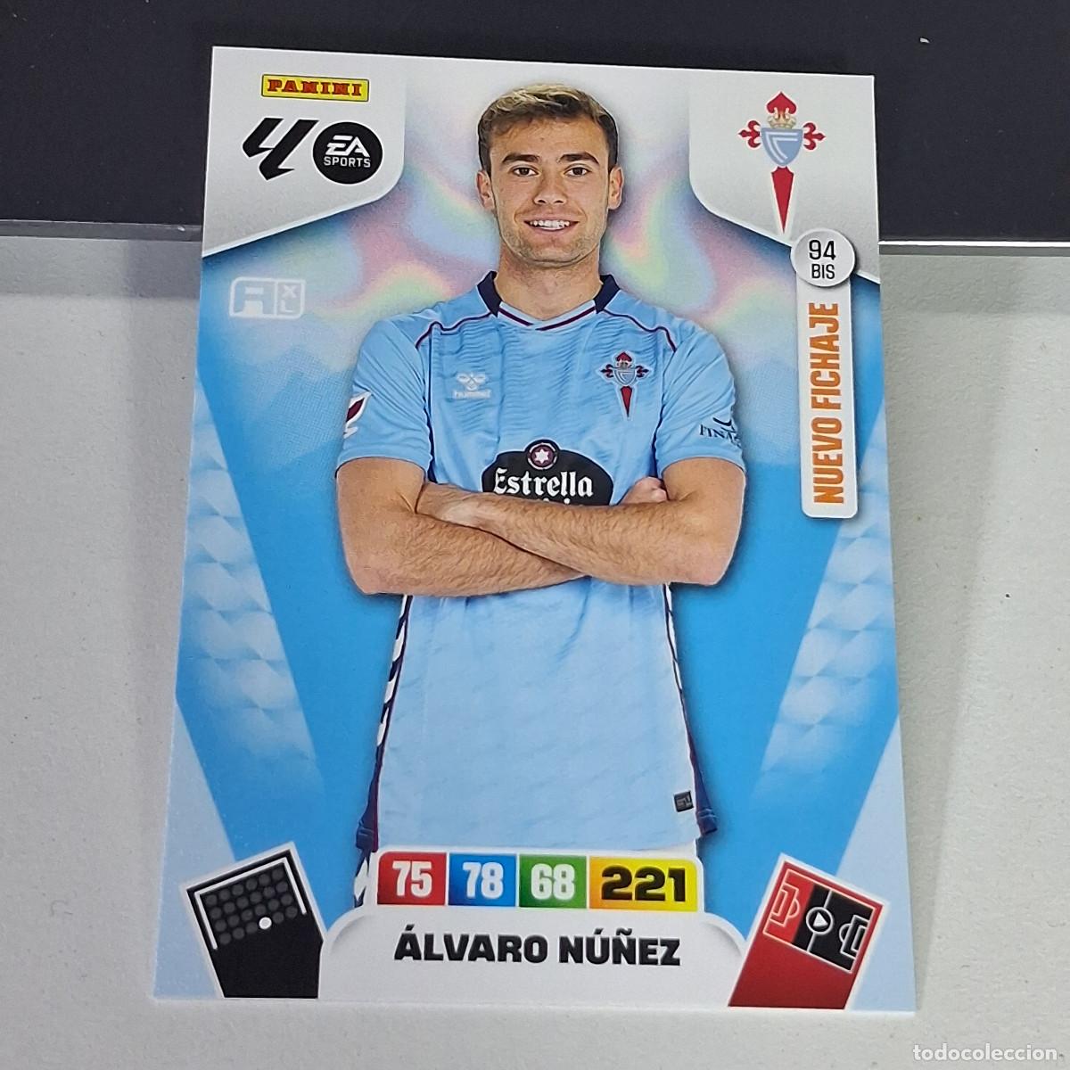 Cromos de f&uacute;tbol: B53 94BIS 94 BIS ALVARO NU&Ntilde;EZ CELTA DE VIGO NUEVO FICHAJE LIGA ADRENALYN XL 2025 2026 25 26 PANINI