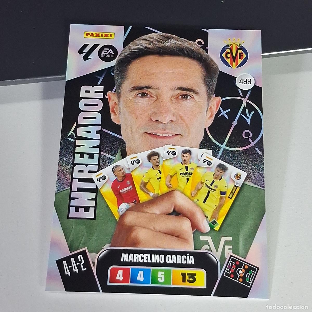 Cromos de f&uacute;tbol: B53 498 MARCELONINO GARCIA VILLARREAL ENTRENADOR LIGA ADRENALYN XL 2025 2026 25 26 PANINI