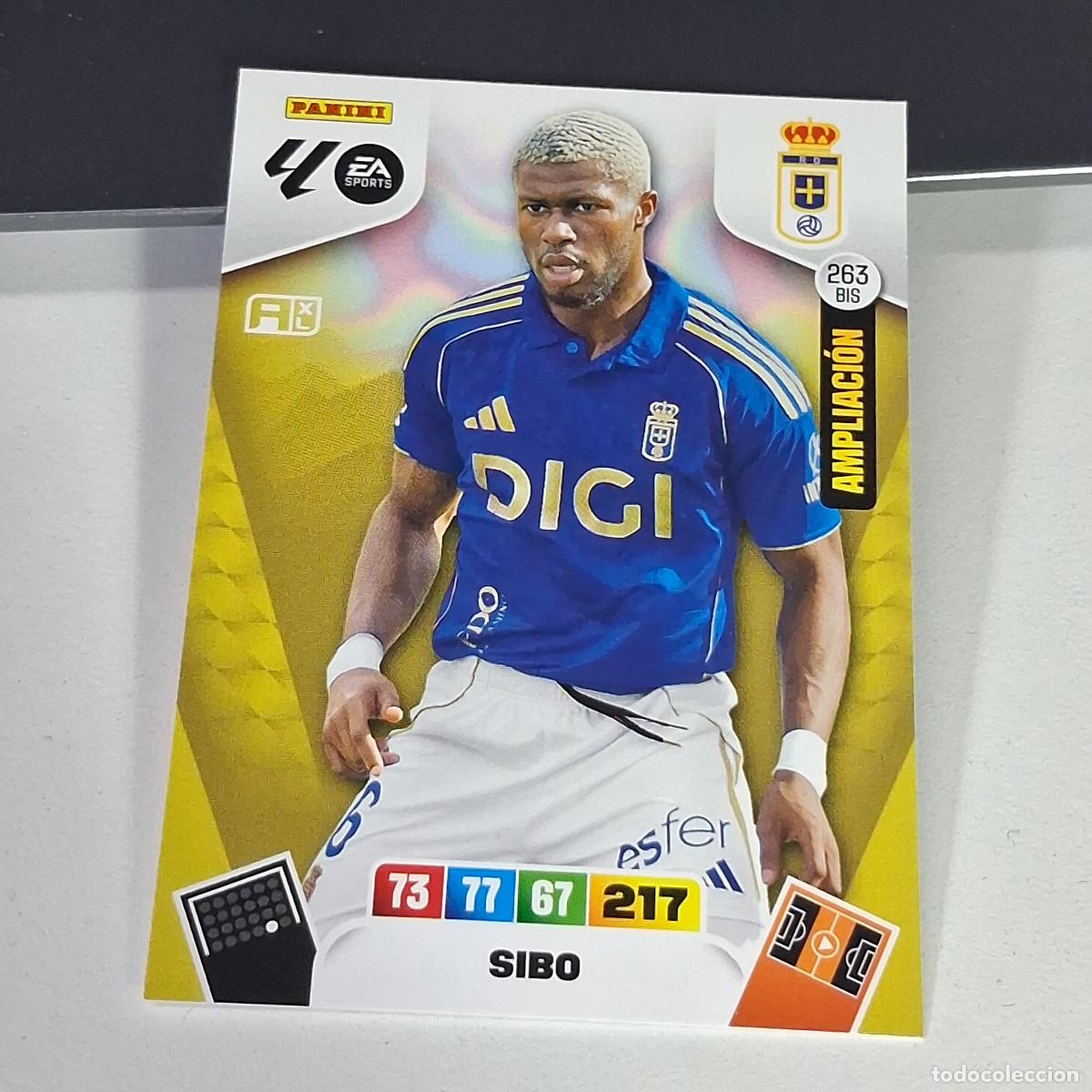 Cromos de f&uacute;tbol: B53 263BIS 263 BIS SIBO OVIEDO AMPLIACION LIGA ADRENALYN XL 2025 2026 25 26 PANINI