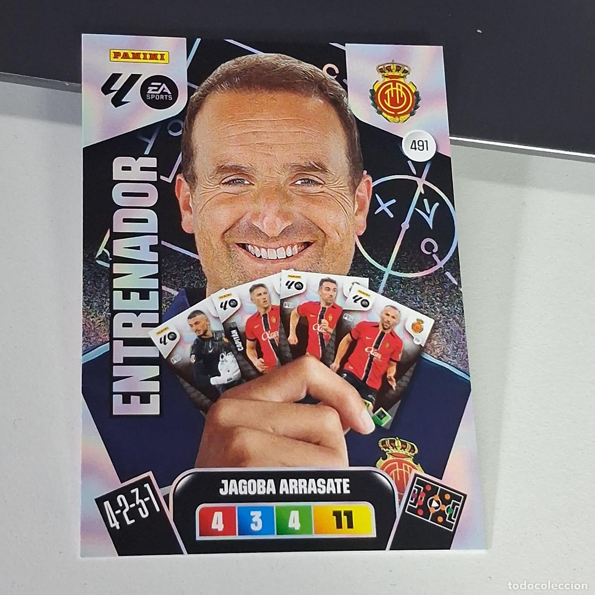 Cromos de f&uacute;tbol: B53 491 JAGOBA ARRASATE ENTRENADOR DEL MALLORCA LIGA ADRENALYN XL 2025 2026 25 26 PANINI