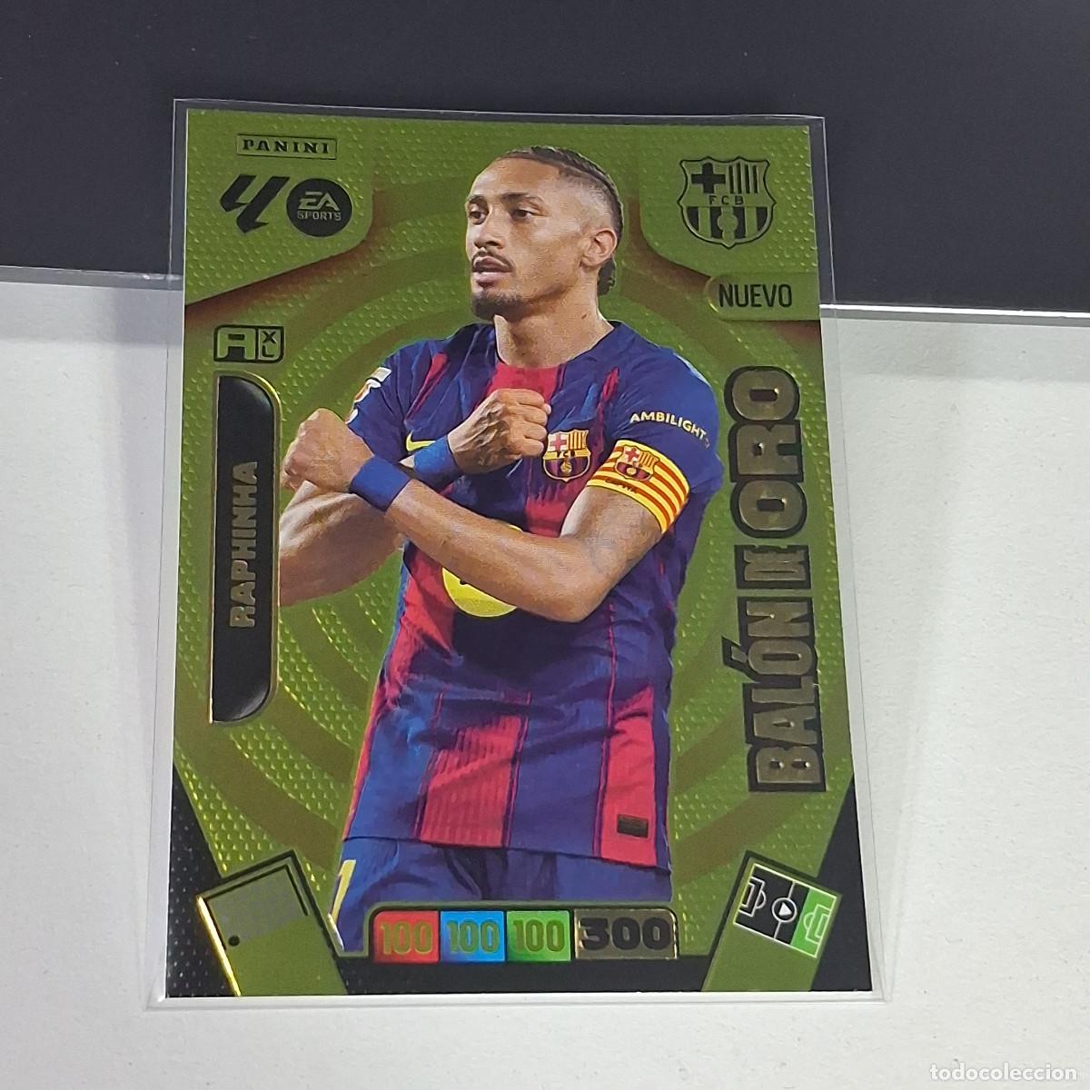 Cromos de f&uacute;tbol: B53 471 BAL&Oacute;N DE ORO - RAPHINHA - BARCELONA BAR&Ccedil;A LIGA ADRENALYN XL 2025 2026 25 26 PANINI