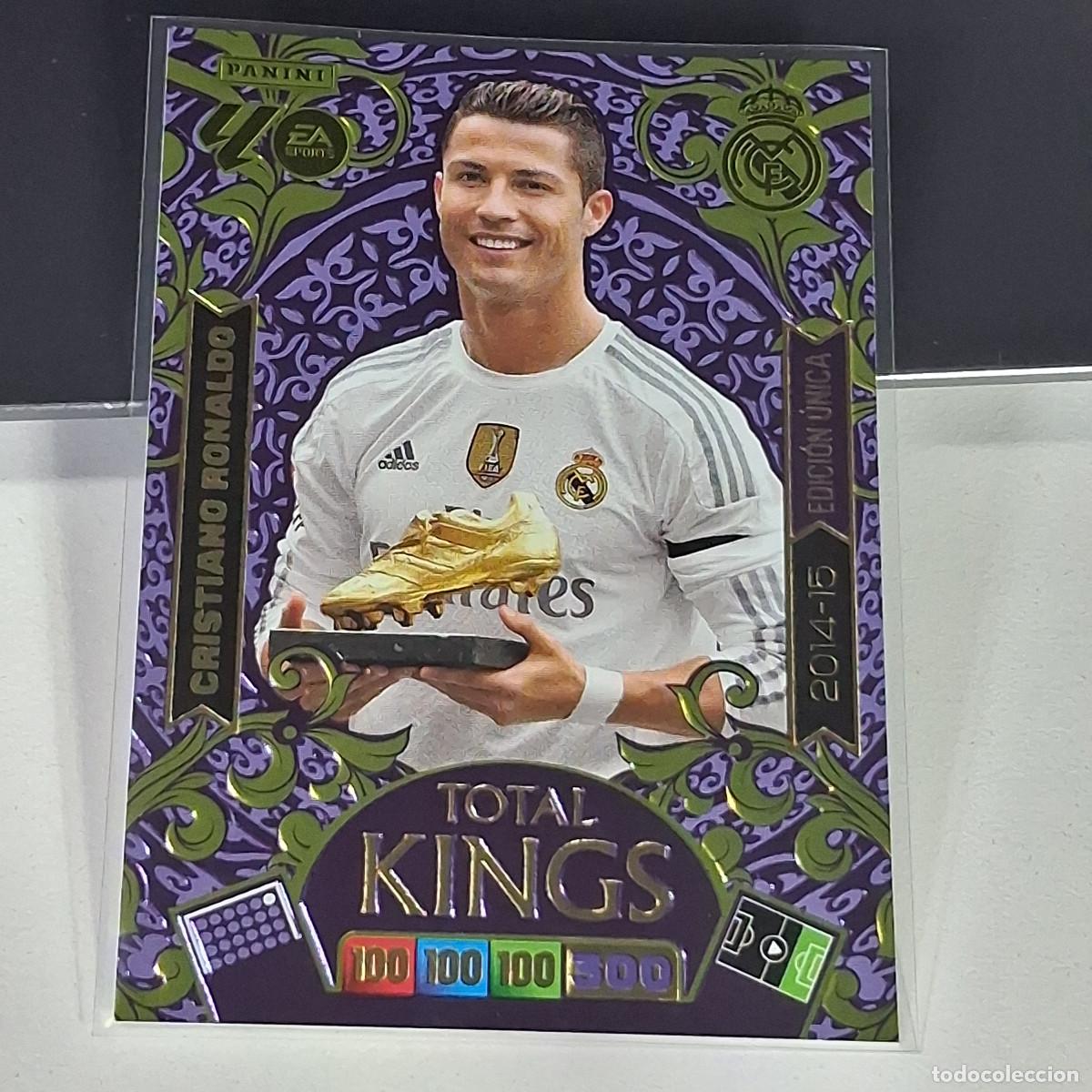 Cromos de f&uacute;tbol: B53 449 2014 15 CRISTIANO RONALDO BOTA DE ORO REAL MADRID TOTAL ADRENALYN XL 2025 2026 25 26 KINGS