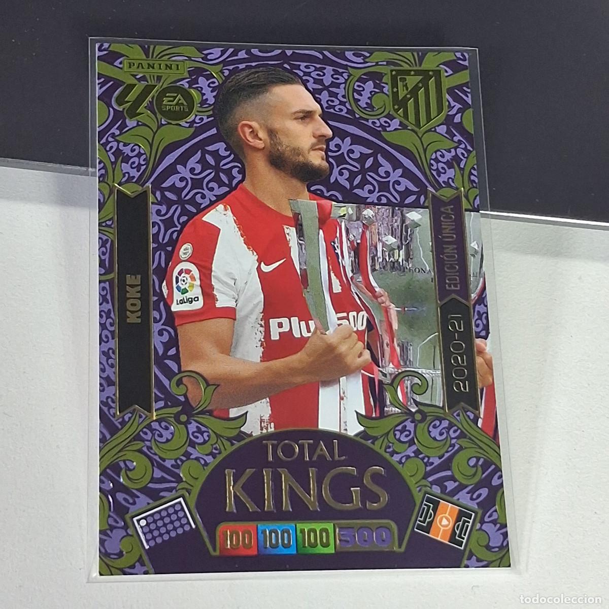 Cromos de f&uacute;tbol: B53 452 2020 21 KOKE ATLETICO DE MADRID COPA DE LIGA TOTAL KINGS ADRENALYN XL 2025 2026 25 26