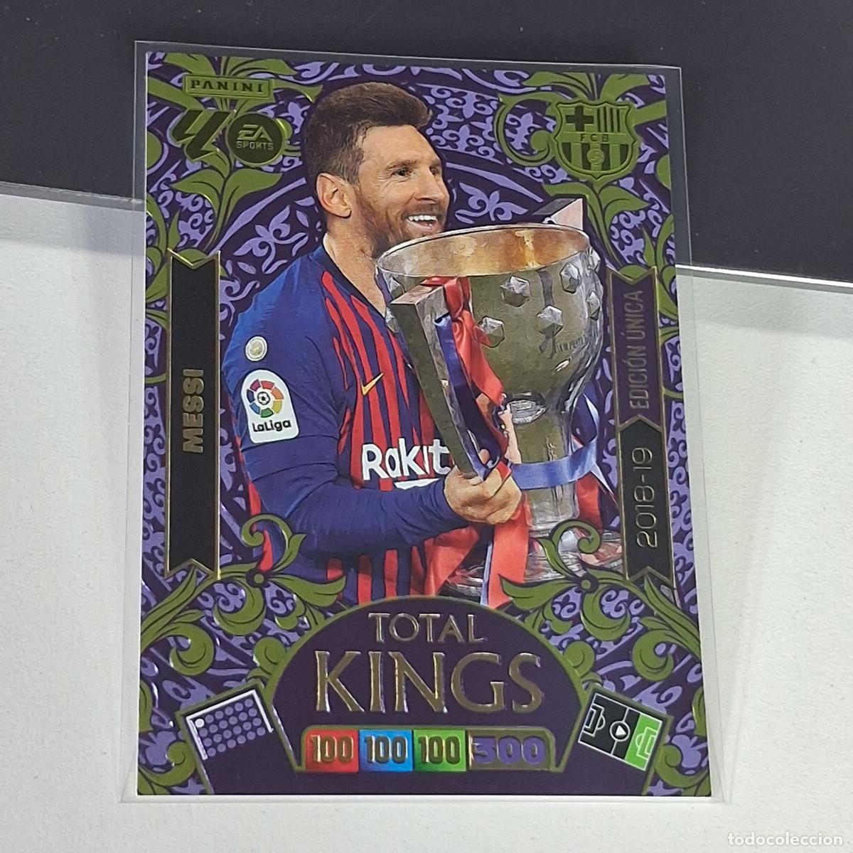 Cartes &agrave; collectionner de Football: B53 455 2018 19 MESSI BARCELONA BAR&Ccedil;A COPA DE LIGA TOTAL KINGS PANINI ADRENALYN XL 2025 2026 25 26