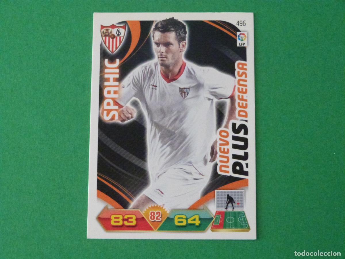 Cromos de f&uacute;tbol: TRADING CARD FUTBOL SPAHIC SEVILLA F.C. N&ordm; 496 LIGA ADRENALYN XL 2011-2012/11-12 PANINI
