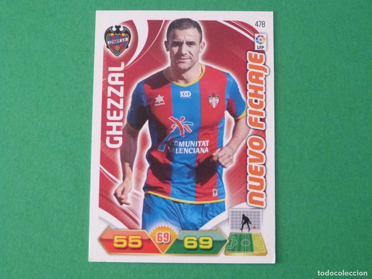 Cromos de f&uacute;tbol: TRADING CARD FUTBOL GHEZZAL LEVANTE U.D. N&ordm; 478 LIGA ADRENALYN XL 2011-2012/11-12 PANINI