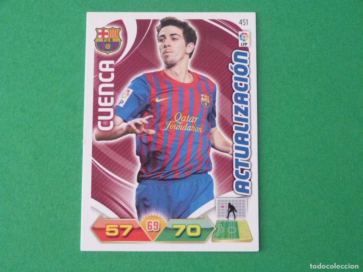 Cromos de f&uacute;tbol: TRADING CARD FUTBOL CUENCA F.C. BARCELONA N&ordm; 451 LIGA ADRENALYN XL 2011-2012/11-12 PANINI