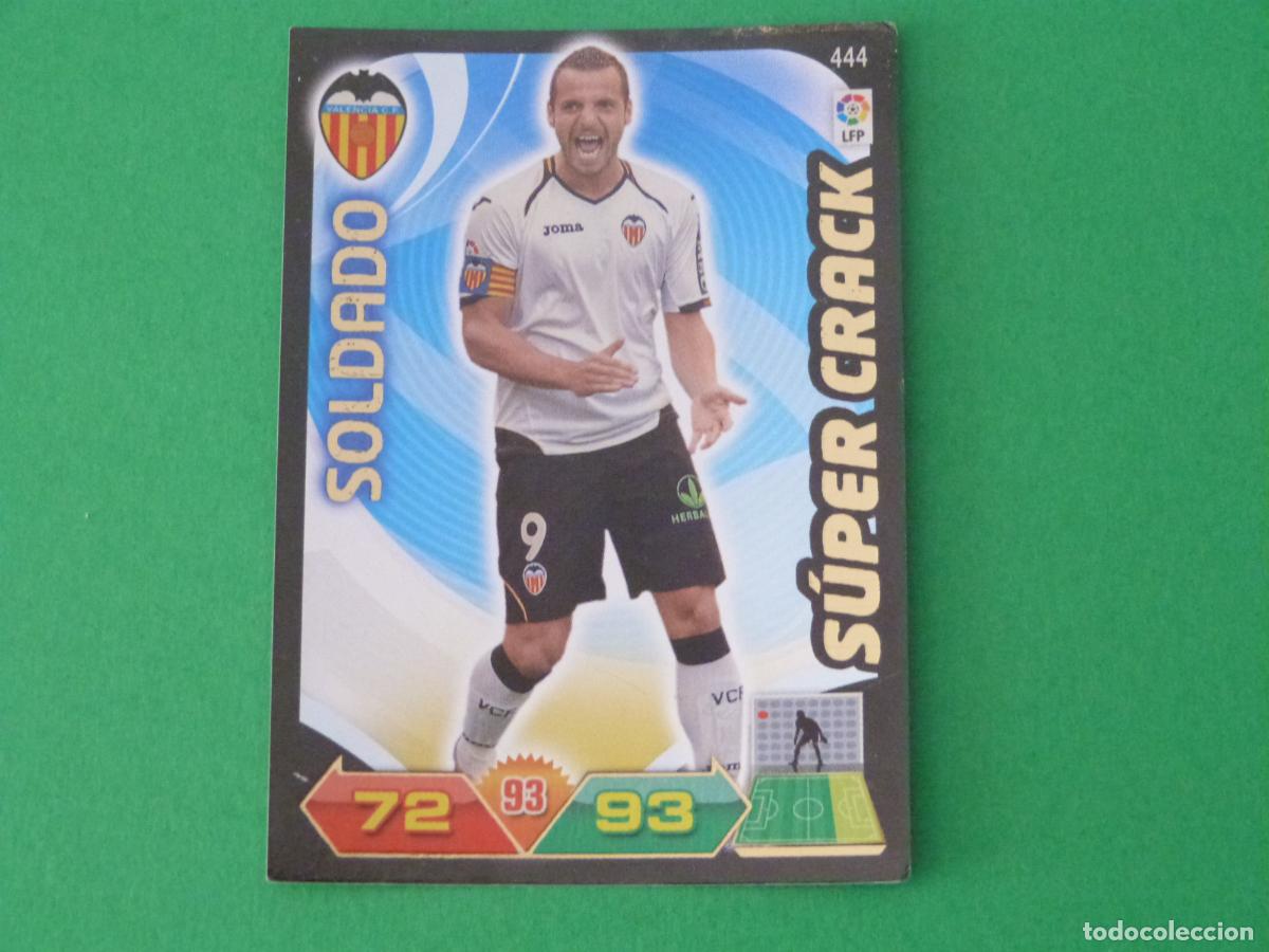 Cromos de f&uacute;tbol: TRADING CARD FUTBOL SOLDADO VALENCIA C.F. N&ordm; 444 LIGA ADRENALYN XL 2011-2012/11-12 PANINI