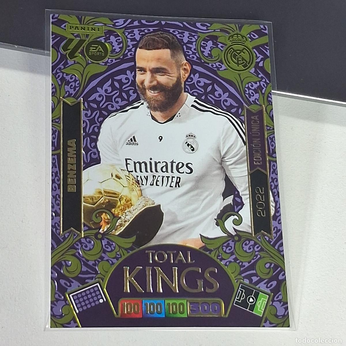 Cartes &agrave; collectionner de Football: B53 447 2022 BENZEMA REAL MADRID BALON DE ORO TOTAL KINGS CARD PANINI ADRENALYN XL 2025 2026 25 26