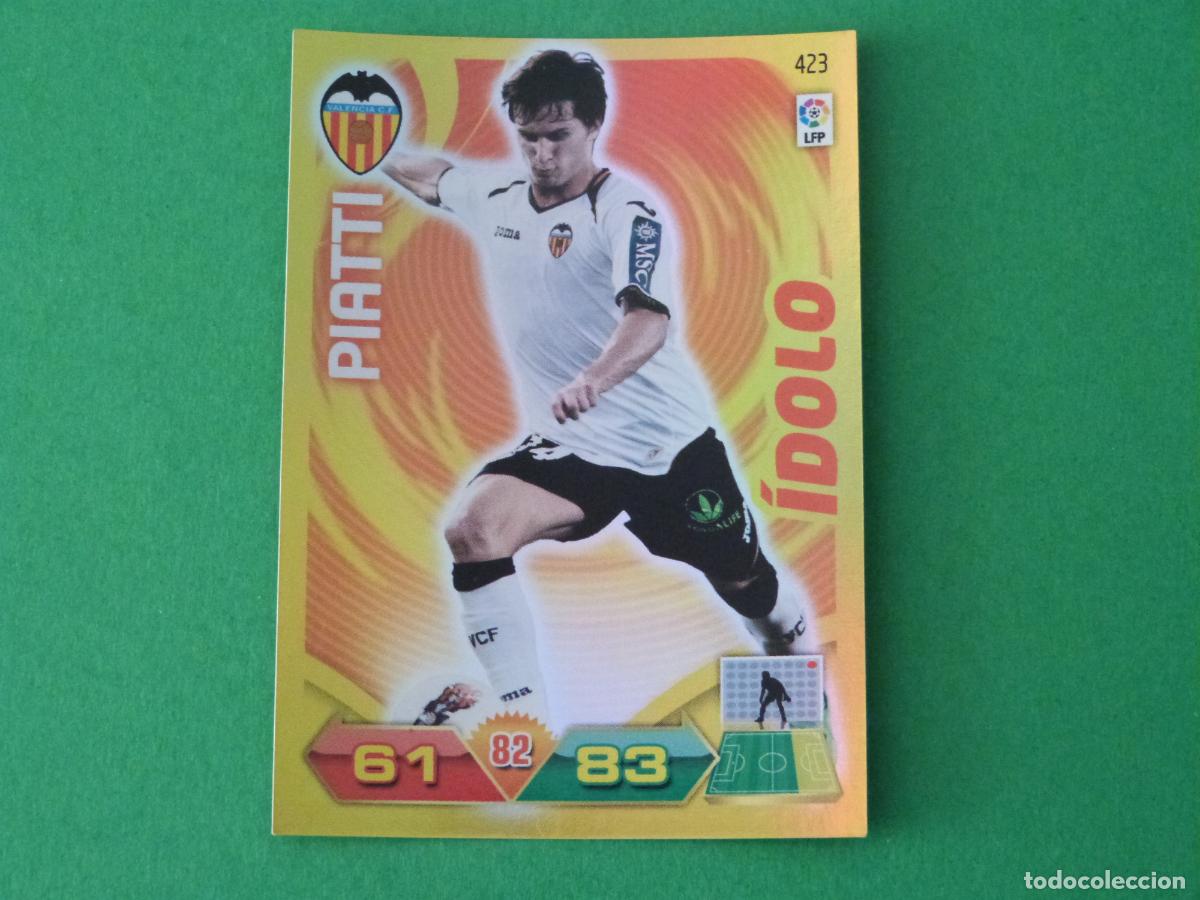 Cartes &agrave; collectionner de Football: TRADING CARD FUTBOL PIATTI VALENCIA C.F. N&ordm; 423 LIGA ADRENALYN XL 2011-2012/11-12 PANINI