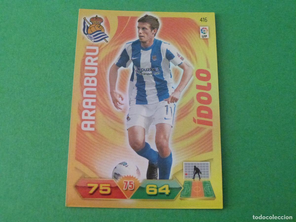 Cartes &agrave; collectionner de Football: TRADING CARD FUTBOL ARANBURU REAL SOCIEDAD N&ordm; 416 LIGA ADRENALYN XL 2011-2012/11-12 PANINI