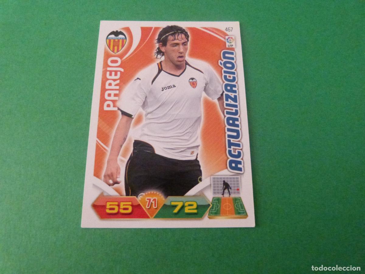 Cromos de f&uacute;tbol: TRADING CARD FUTBOL PAREJO VALENCIA C.F. N&ordm; 467 LIGA ADRENALYN XL 2011-2012/11-12 PANINI