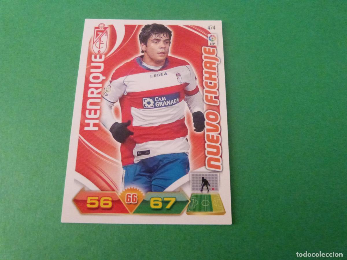 Cromos de f&uacute;tbol: TRADING CARD FUTBOL HENRIQUE GRANADA C.F. N&ordm; 474 LIGA ADRENALYN XL 2011-2012/11-12 PANINI