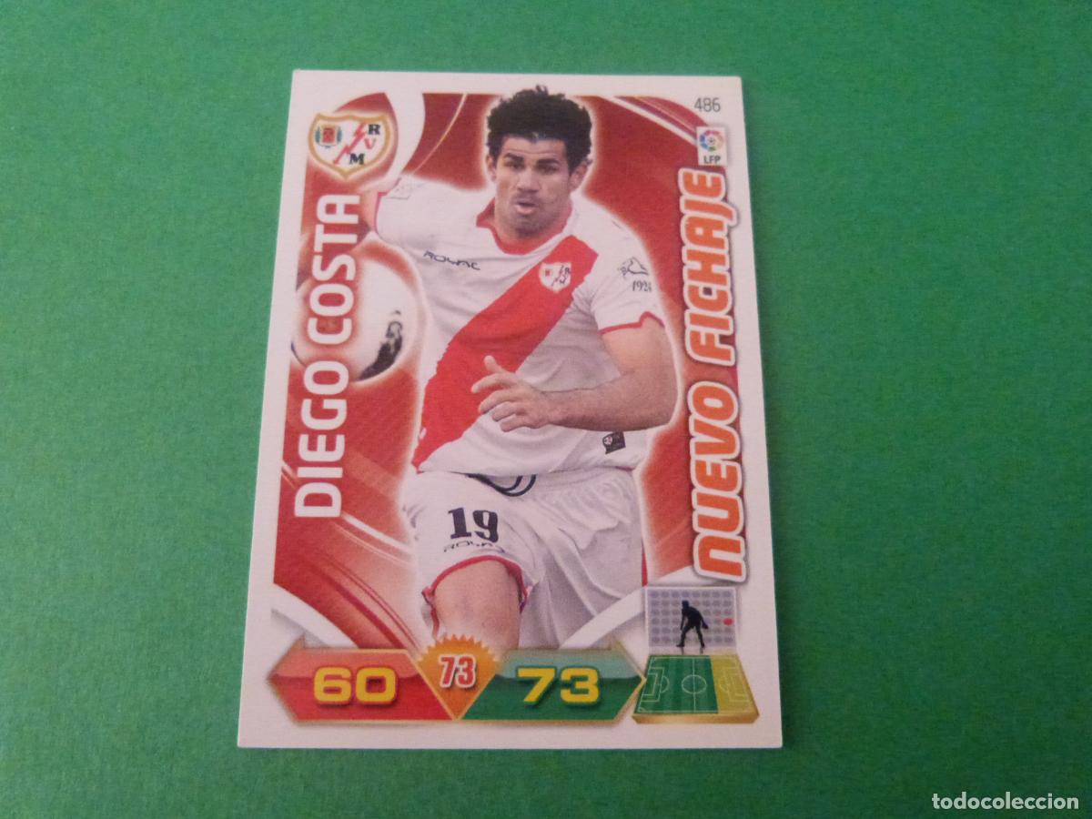Cromos de f&uacute;tbol: TRADING CARD FUTBOL DIEGO COSTA RAYO VALLECANO N&ordm; 486 LIGA ADRENALYN XL 2011-2012/11-12 PANINI