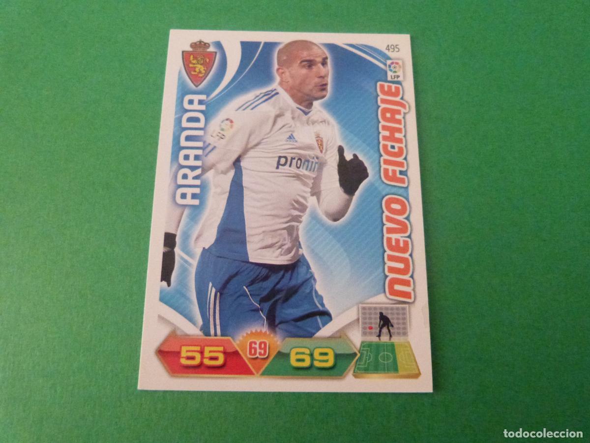 Cromos de f&uacute;tbol: TRADING CARD FUTBOL ARANDA REAL ZARAGOZA N&ordm; 495 LIGA ADRENALYN XL 2011-2012/11-12 PANINI