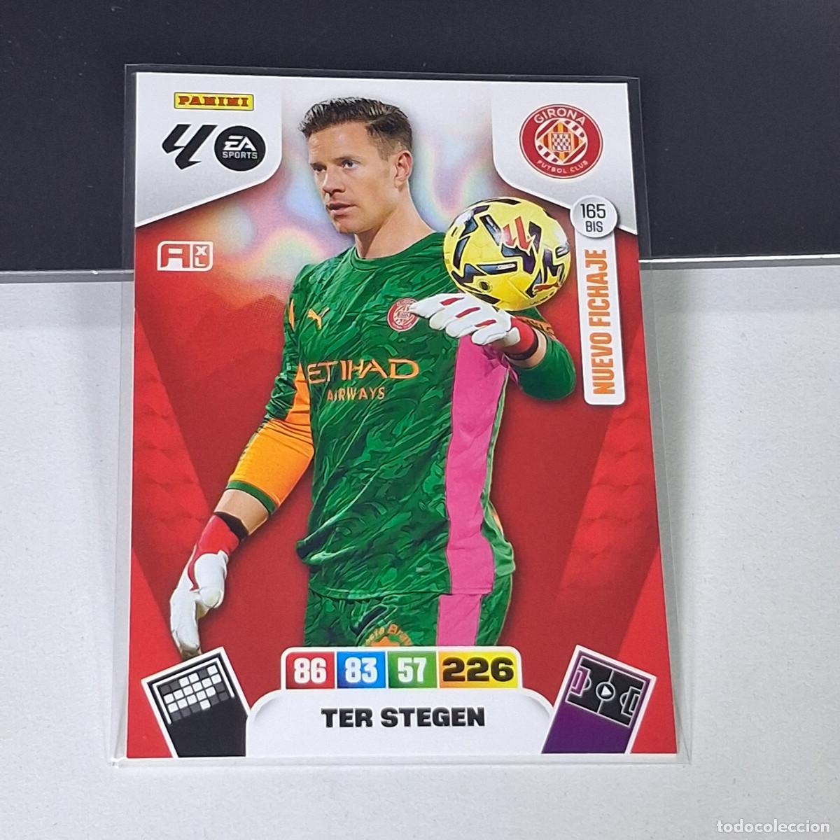 Cromos de f&uacute;tbol: B53 165BIS 165 BIS TER STEGEN GIRONA NUEVO FICHAJE CARD PANINI ADRENALYN XL 2025 2026 25 26