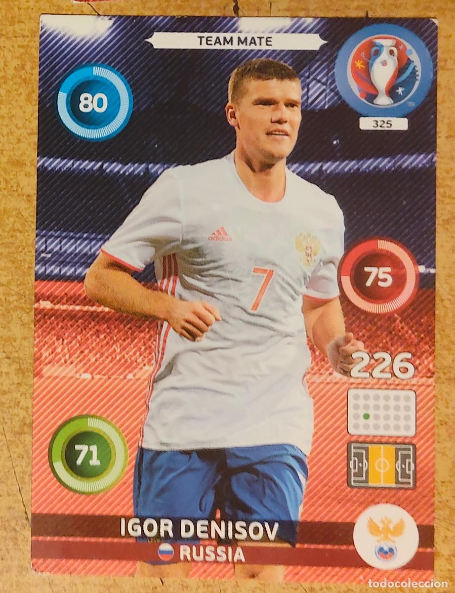 Cromos de f&uacute;tbol: 325 IGOR DENISOV RUSIA RUSSIA PANINI UEFA ADRENALYN EURO FRANCE 2016 NO LIGA ESTE