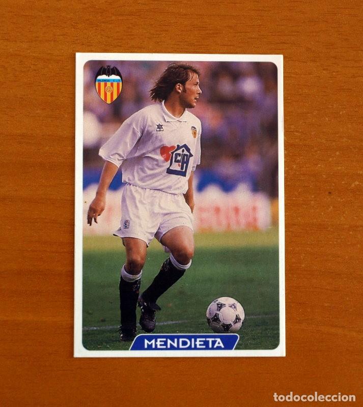 Cromos de f&uacute;tbol: Valencia -N&ordm; 172 Mendieta -Las Fichas de la Liga 95-96-1995-1996 -Mundicromo