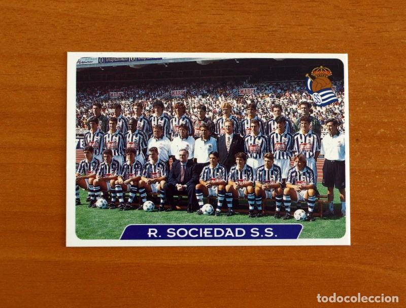 Cromos de f&uacute;tbol: Real Sociedad -N&ordm; 181 Plantilla-Equipo -Las Fichas de la Liga 95-96-1995-1996 -Mundicromo
