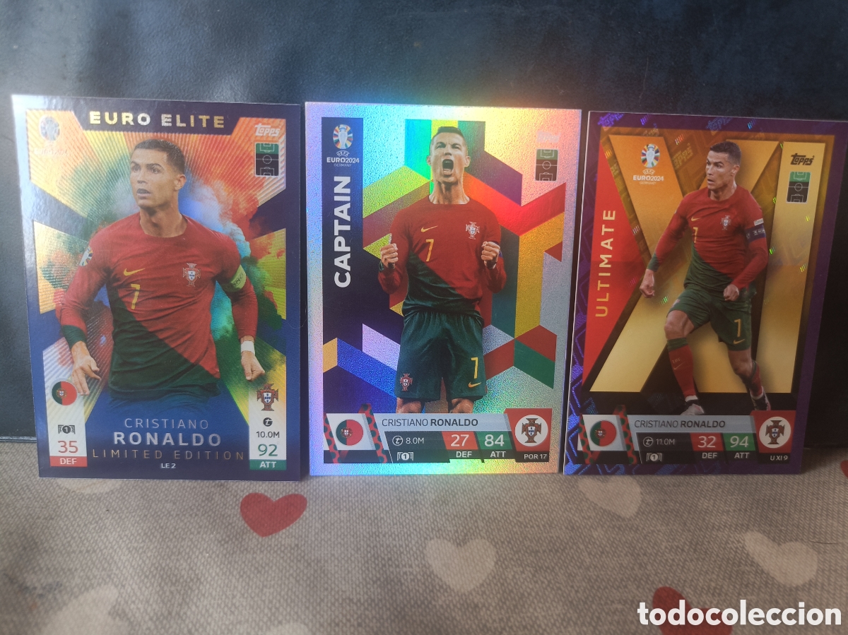 Cromos de f&uacute;tbol: Cristiano Ronaldo Topps EURO 2024 PORTUGAL