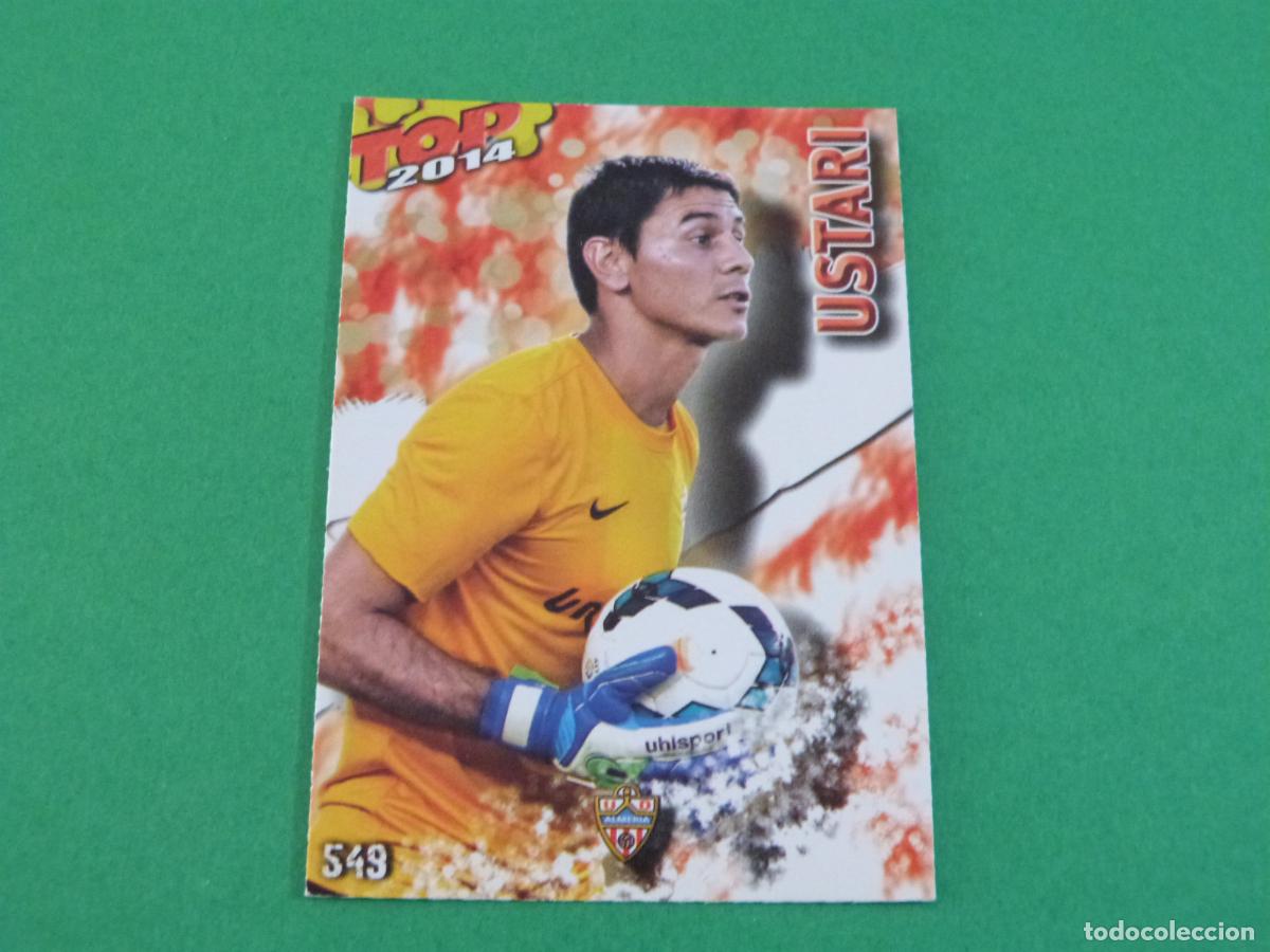 Cromos de f&uacute;tbol: TRADING CARD FUTBOL USTARI U.D. ALMERIA MATE ROJO N&ordm; 549 FICHAS LIGA TOP MUNDICROMO 2013-2014/13-14