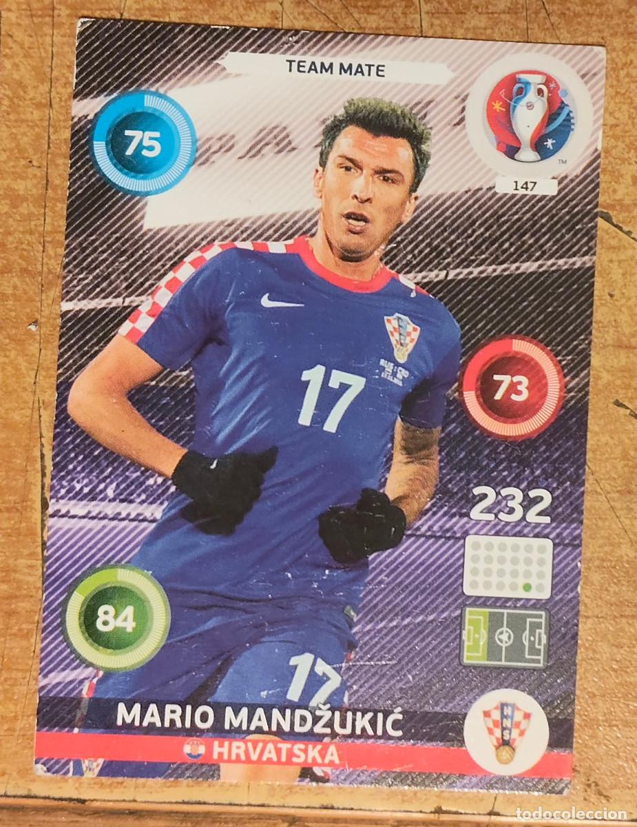 Cromos de f&uacute;tbol: ADRENALYN XL - UEFA EURO 2016 - FRANCE PANINI N&ordm; 147 MARIO MANDZUKIC - HRVATSKA