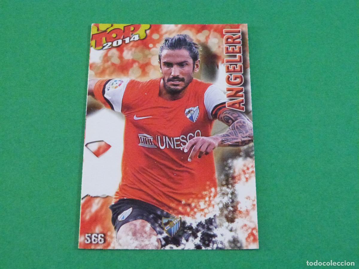 Cromos de f&uacute;tbol: TRADING CARD FUTBOL ANGELERI MALAGA C.F. MATE ROJO N&ordm; 566 FICHAS LIGA TOP MUNDICROMO 2013-2014/13-14