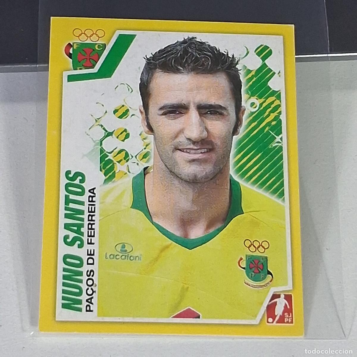 Cromos de f&uacute;tbol: B54 195 NUNO SANTOS PA&Ccedil;OS DE FERREIRA SJPF STICKER LIGA NOS PORTUGAL PANINI FUTEBOL 2011-2012 11-12