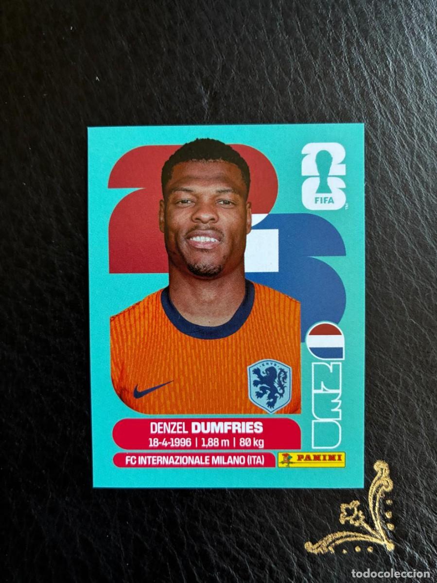 Cromos de f&uacute;tbol: NED 6 DENZEL DUMFRIES NED6 HOLANDA NETHERLANDS FIFA WORLD CUP MUNDIAL 2026 26 PANINI