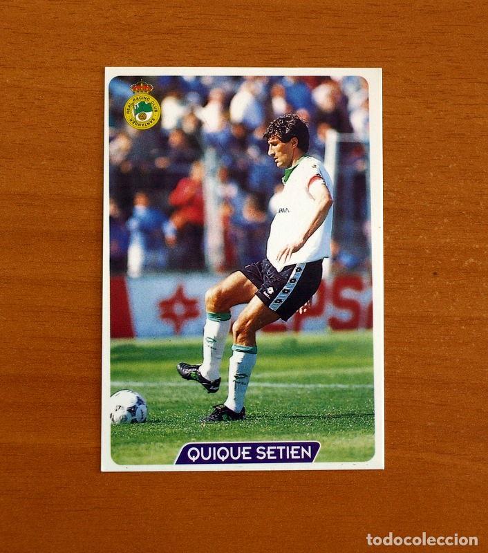 Fu&szlig;ball-Sticker: Racing de Santander - N&ordm; 208 Quique Setien - Las Fichas de la Liga 95-96-1995-1996 Mundicromo