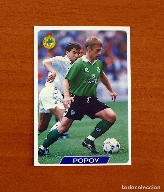 Cromos de f&uacute;tbol: Racing de Santander - N&ordm; 215 Popov - Las Fichas de la Liga 95-96-1995-1996 Mundicromo