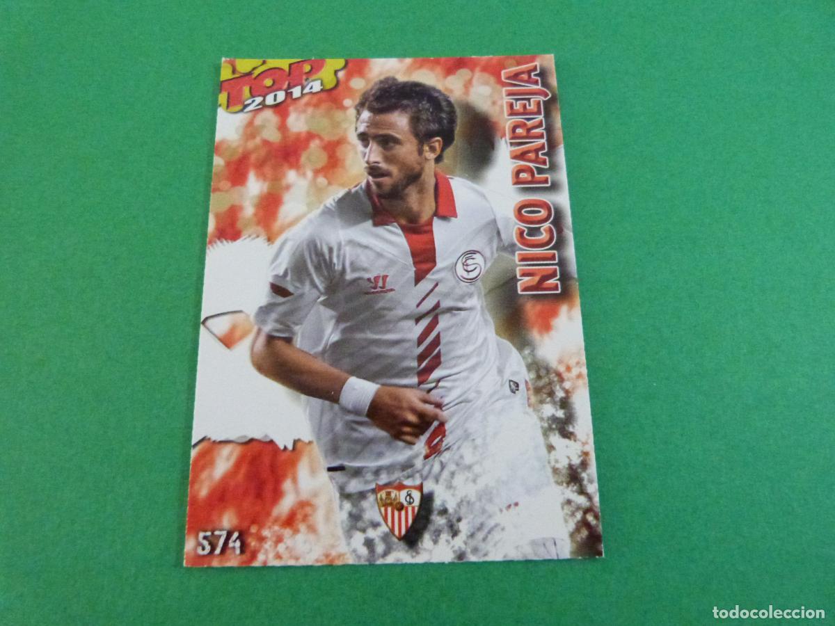 Fu&szlig;ball-Sticker: TRADING CARD FUTBOL NICO PAREJA SEVILLA F.C. MATE N&ordm; 574 FICHAS LIGA TOP MUNDICROMO 2013-2014/13-14