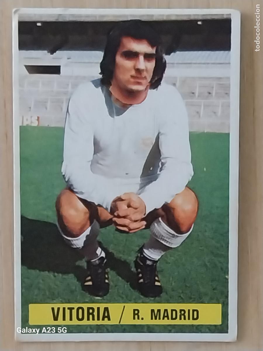 Figurine di Calcio: VITORIA COLOCA REAL MADRID ES ESTE LIGA 1974 74 75 1975 CROMO ORIGINAL SIN PEGAR NUNCA