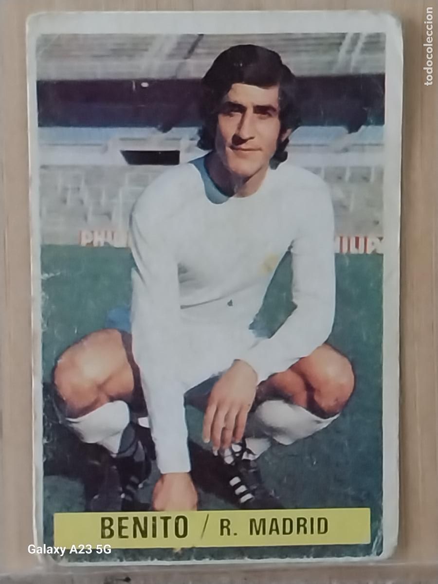 Cromos de f&uacute;tbol: BENITO REAL MADRID ************* ED ESTE LIGA 1974 74 75 1975 CROMO ORIGINAL SIN PEGAR NUNCA