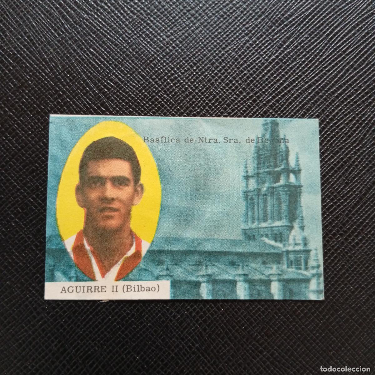 Cromos de f&uacute;tbol: AGUIRRE I BILBAO FHER 1963 1964 CROMO FUTBOL 63 64 LIGA - DESPEGADO - A171 PG136